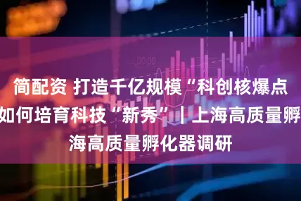 简配资 打造千亿规模“科创核爆点”，上海如何培育科技“新秀”｜上海高质量孵化器调研