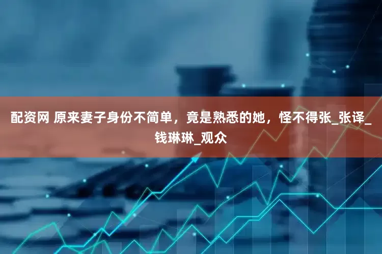 配资网 原来妻子身份不简单，竟是熟悉的她，怪不得张_张译_钱琳琳_观众